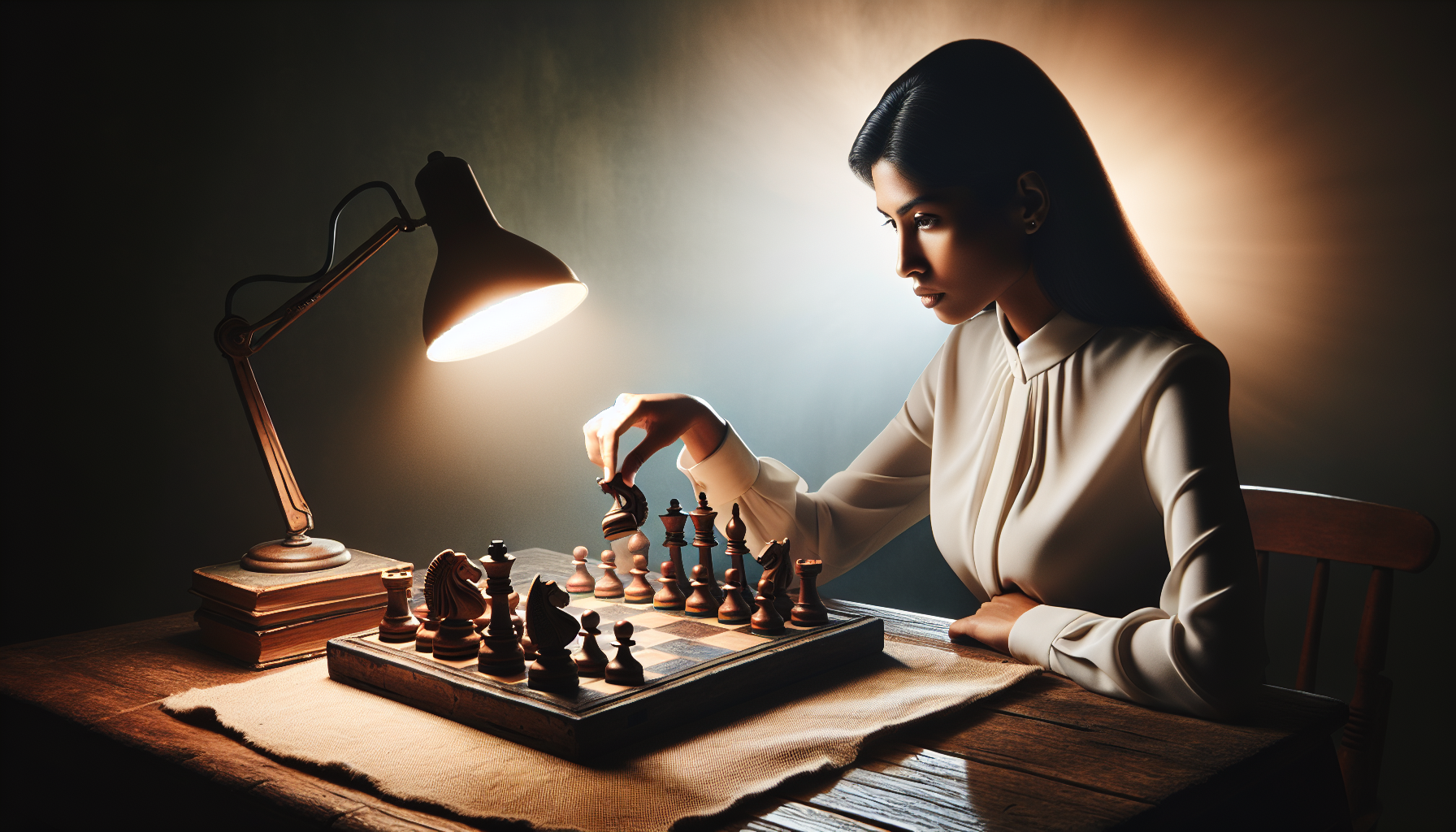 Chess player forcing a stalemate